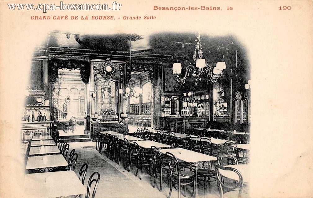 Besançon-les-Bains - GRAND CAFÉ DE LA BOURSE. - Grande Salle
